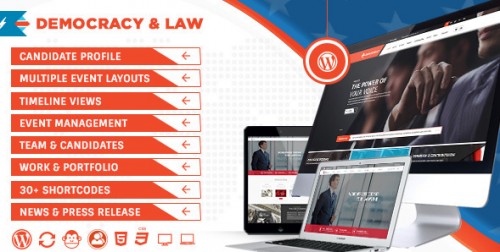 Democracy Political - Lawyer WordPress Theme