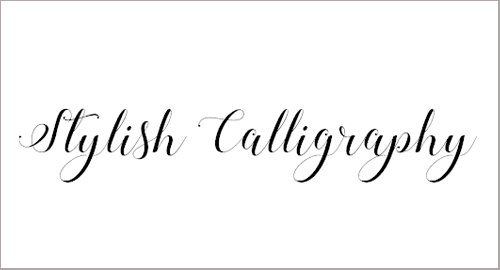 Stylish Calligraphy Font